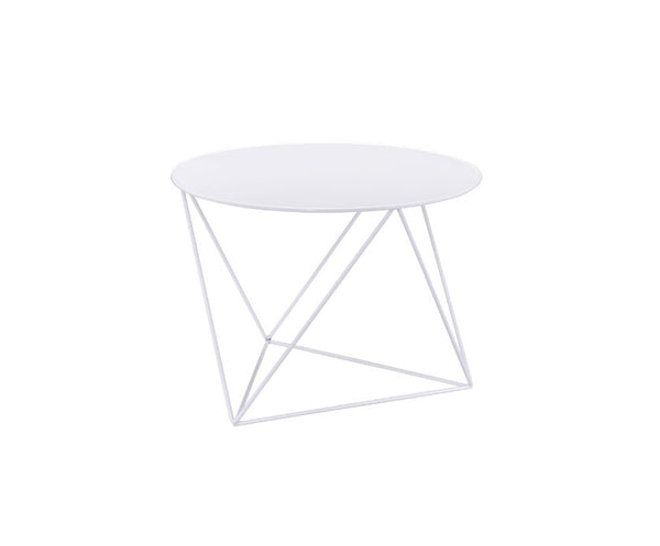 ACME Epidia White Finish Accent Table Model 97842 - MONAVILLA