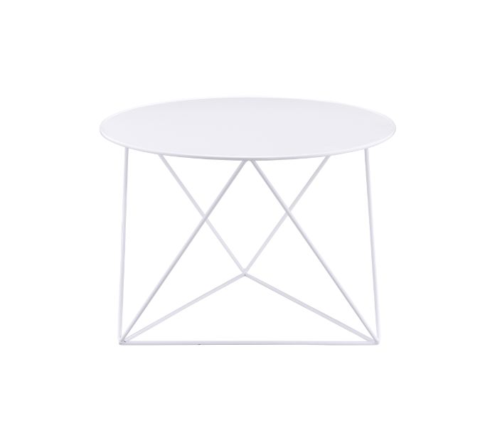 ACME Epidia White Finish Accent Table Model 97842 - MONAVILLA