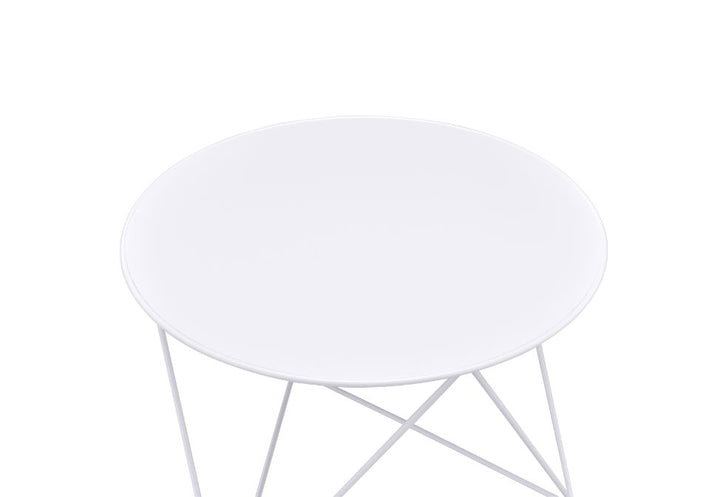 ACME Epidia White Finish Accent Table Model 97842 - MONAVILLA