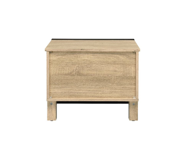 ACME Erasto Oak & Black Finish Accent Table Model 97962 - MONAVILLA