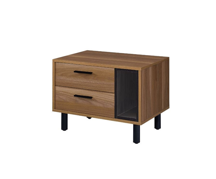 ACME Trolgar Brown Oak & Black Finish Accent Table Model 97964 - MONAVILLA