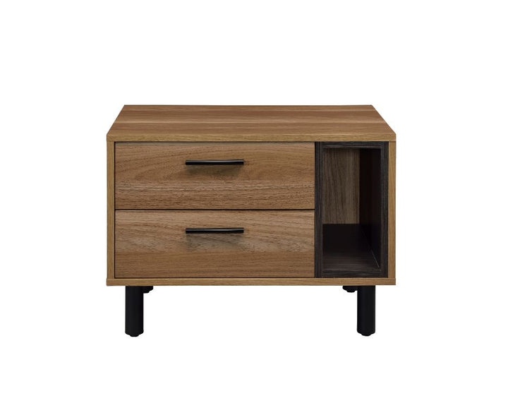 ACME Trolgar Brown Oak & Black Finish Accent Table Model 97964 - MONAVILLA