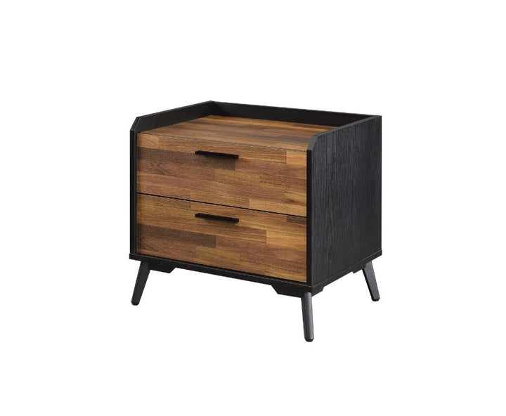 ACME Jiranty Walnut & Black Finish Accent Table Model 97972 - MONAVILLA