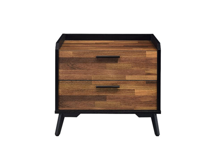 ACME Jiranty Walnut & Black Finish Accent Table Model 97972 - MONAVILLA