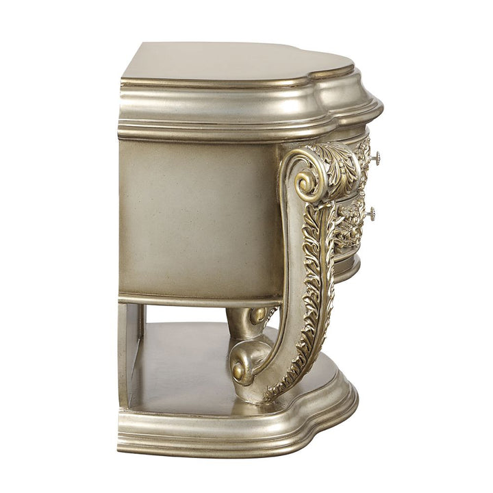 ACME Danae Champagne & Gold Finish Nightstand Model BD01235 - MONAVILLA