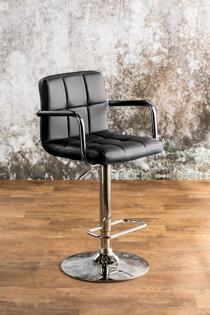 Furniture Of America Corfu Black Contemporary Bar Stool Model CM-BR6917BK - MONAVILLA