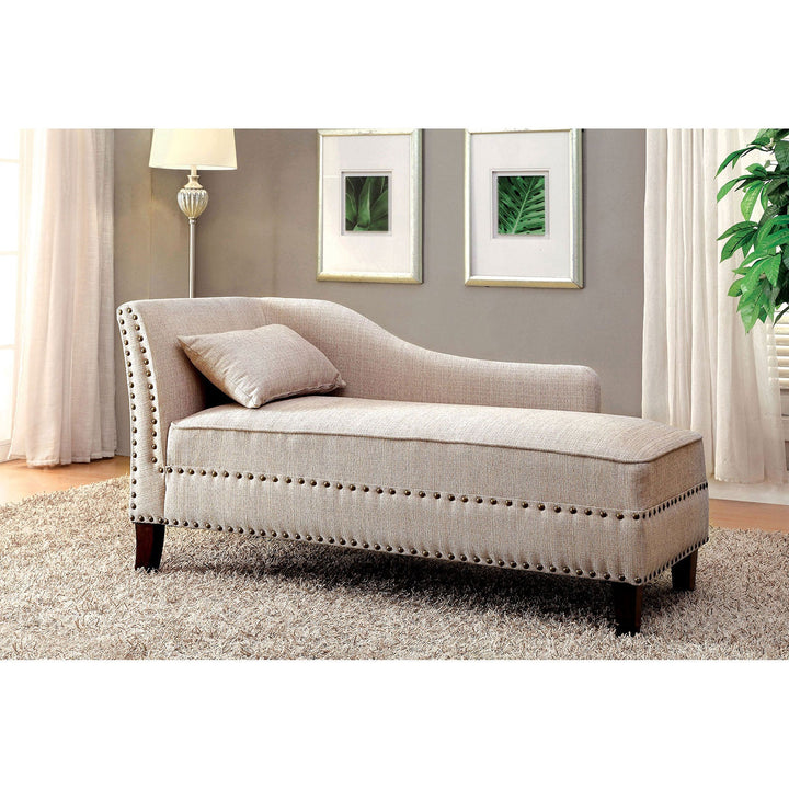 Furniture Of America Stillwater Beige Transitional Chaise Model CM-CE2185BG - MONAVILLA