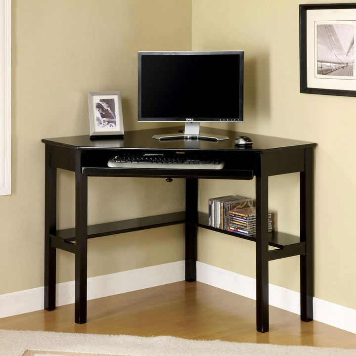 Furniture Of America Porto Black Transitional Corner Desk Model CM-DK6643 - MONAVILLA