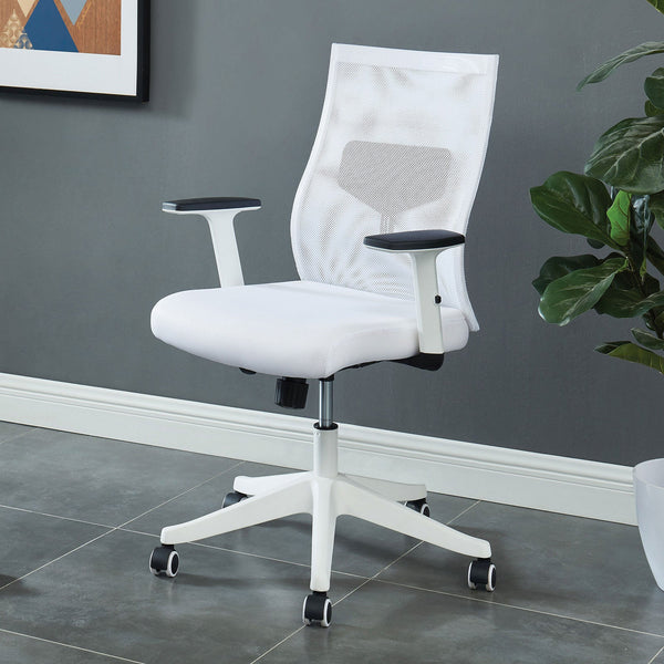 Furniture Of America Orli White Contemporary Office Chair Model CM-FC656WH-S - MONAVILLA