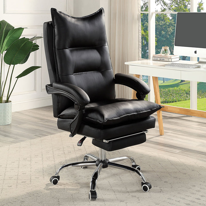 Furniture Of America Perce Black Contemporary Office Chair, Black Model CM-FC668BK - MONAVILLA