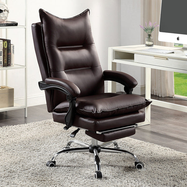 Furniture Of America Perce Brown Contemporary Office Chair, Brown Model CM-FC668BR - MONAVILLA