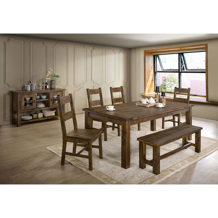 Furniture Of America Kristen Rustic Oak Rustic Dining Table Model CM3060T - MONAVILLA