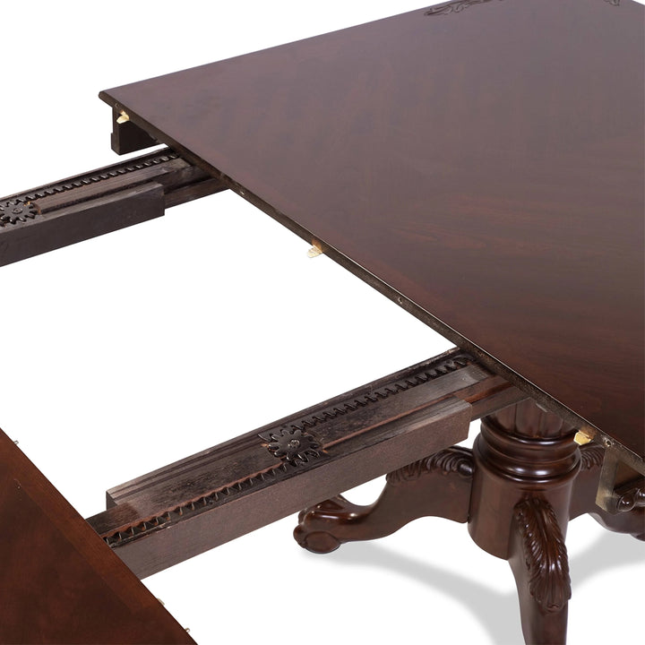 Furniture Of America Elana Brown Cherry Traditional Dining Table With 18" Butterfly Leaf Model CM3212T-TABLE - MONAVILLA