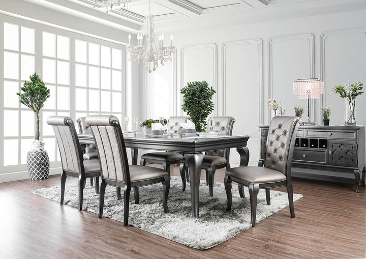 Furniture Of America Amina Gray Transitional Dining Table Model CM3219GY-T - MONAVILLA