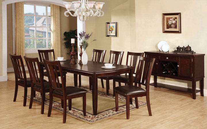 Furniture Of America Edgewood Espresso Transitional Dining Table Model CM3336T - MONAVILLA