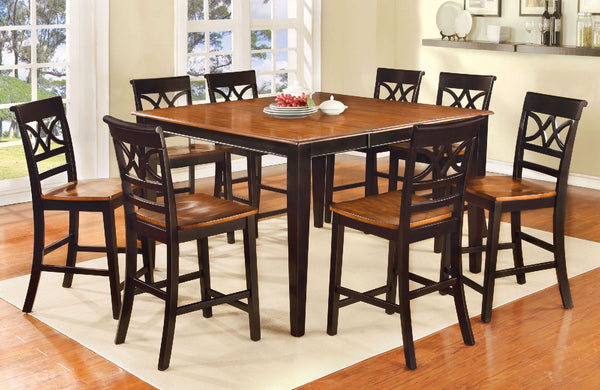 Furniture Of America Torrington Black/Cherry Transitional Counter Height Table Model CM3552BC-PT - MONAVILLA