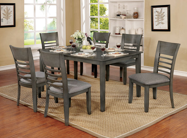 Furniture Of America Hillsview Gray Transitional Dining Table Model CM3916GY-T-60 - MONAVILLA