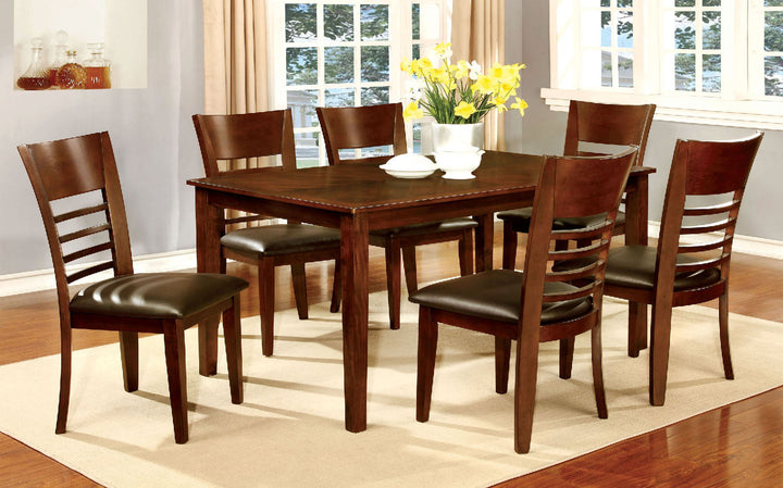 Furniture Of America Hillsview Brown Cherry/Espresso Transitional 60" Dining Table Model CM3916T-60 - MONAVILLA