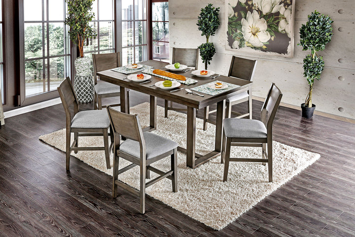 Furniture Of America Anton Gray Transitional Counter Height Table Model CM3986PT - MONAVILLA