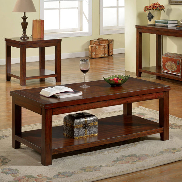 Furniture Of America Estell Dark Cherry Transitional Coffee Table, Dark Cherry Model CM4107C - MONAVILLA