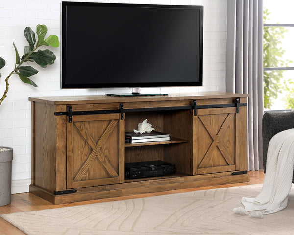 Furniture Of America Borrego Dark Oak Rustic Tv Stand, Dark Oak Model CM5018A-TV-72 - MONAVILLA