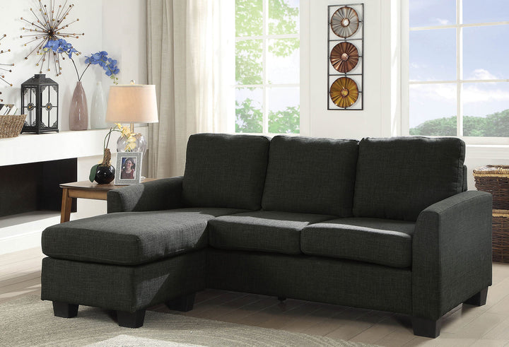 Furniture Of America Erin Dark Gray Transitional Sectional, Dark Gray Model CM6593GY - MONAVILLA