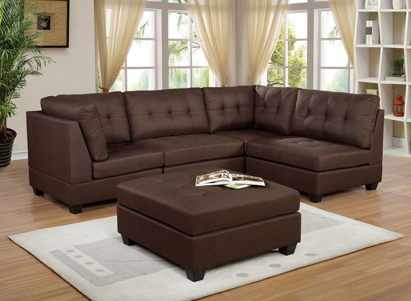 Furniture Of America Pencoed Brown Transitional Sectional Model CM6957BR-SECT - MONAVILLA