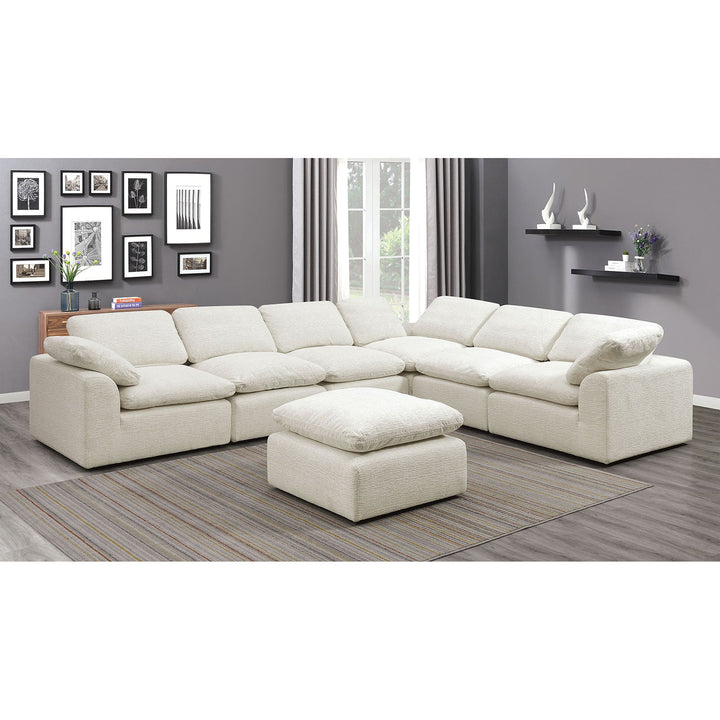 Furniture Of America Joel Cream Contemporary Sectional Model CM6974BG-6SEAT - MONAVILLA