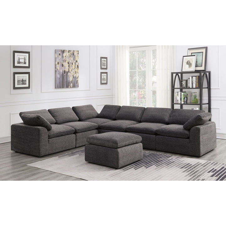 Furniture Of America Joel Gray Contemporary Sectional Model CM6974GY-6SEAT - MONAVILLA