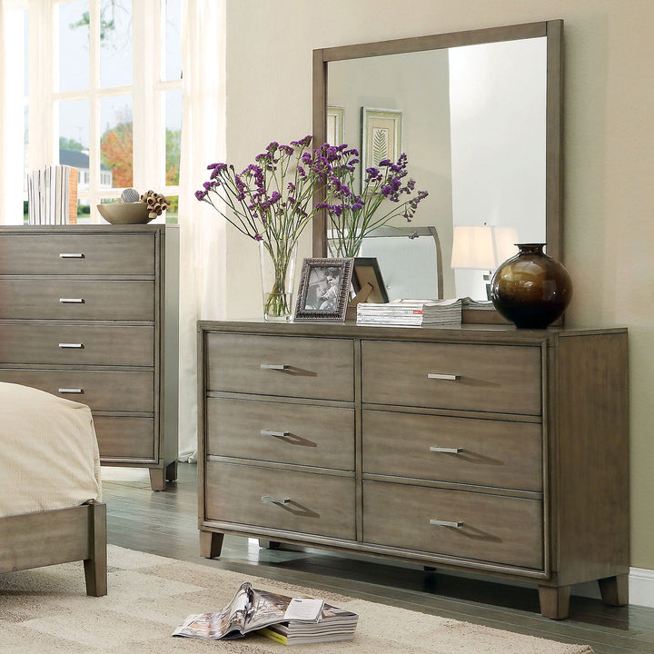 Furniture Of America Enrico Gray Contemporary Dresser Model CM7068GY-D - MONAVILLA