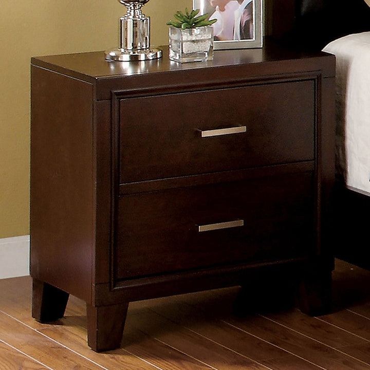 Furniture Of America Gerico Brown Cherry Contemporary Night Stand Model CM7068N - MONAVILLA