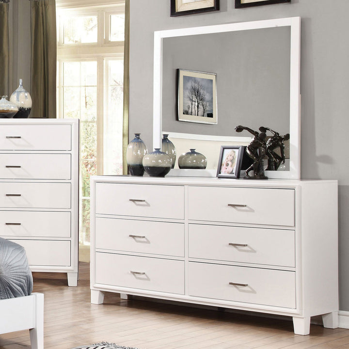 Furniture Of America Enrico White Transitional Dresser Model CM7068WH-D - MONAVILLA