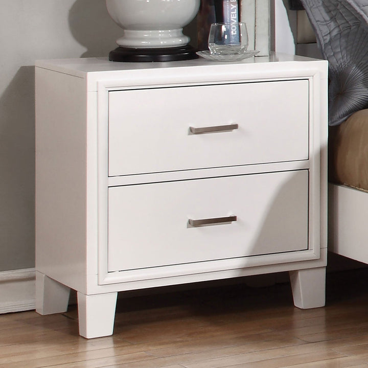 Furniture Of America Enrico White Transitional Night Stand Model CM7068WH-N - MONAVILLA