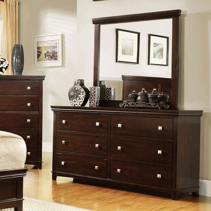 Furniture Of America Spruce Brown Cherry Transitional Dresser Model CM7113CH-D - MONAVILLA