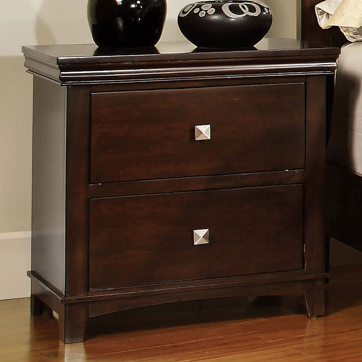 Furniture Of America Spruce Brown Cherry Transitional Night Stand Model CM7113CH-N - MONAVILLA