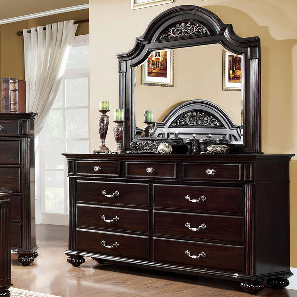 Furniture Of America Syracuse Dark Walnut Traditional Dresser Model CM7129D - MONAVILLA