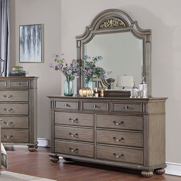 Furniture Of America Syracuse Gray Traditional Dresser, Gray Model CM7129GY-D - MONAVILLA