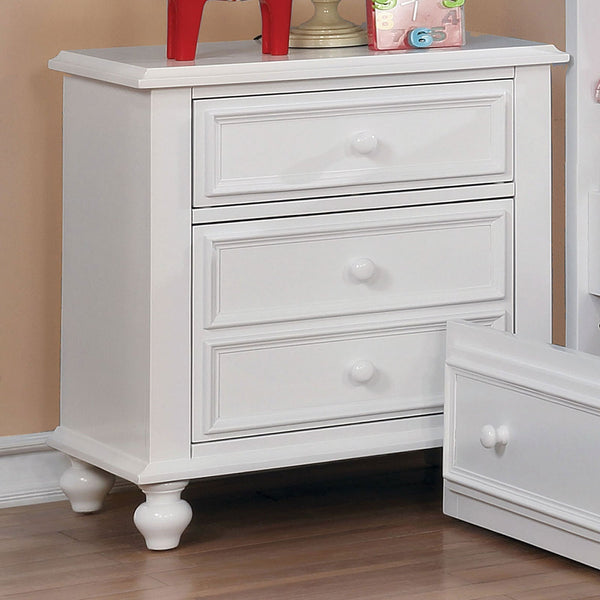 Furniture Of America Olivia White Traditional Night Stand Model CM7155WH-N - MONAVILLA