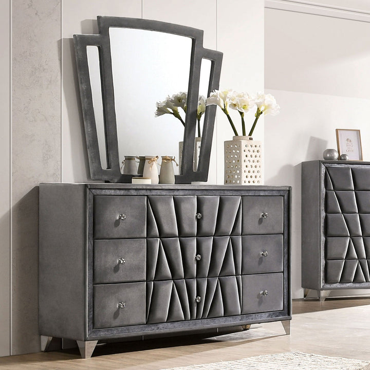 Furniture Of America Carissa Gray Transitional Dresser Model CM7164D - MONAVILLA