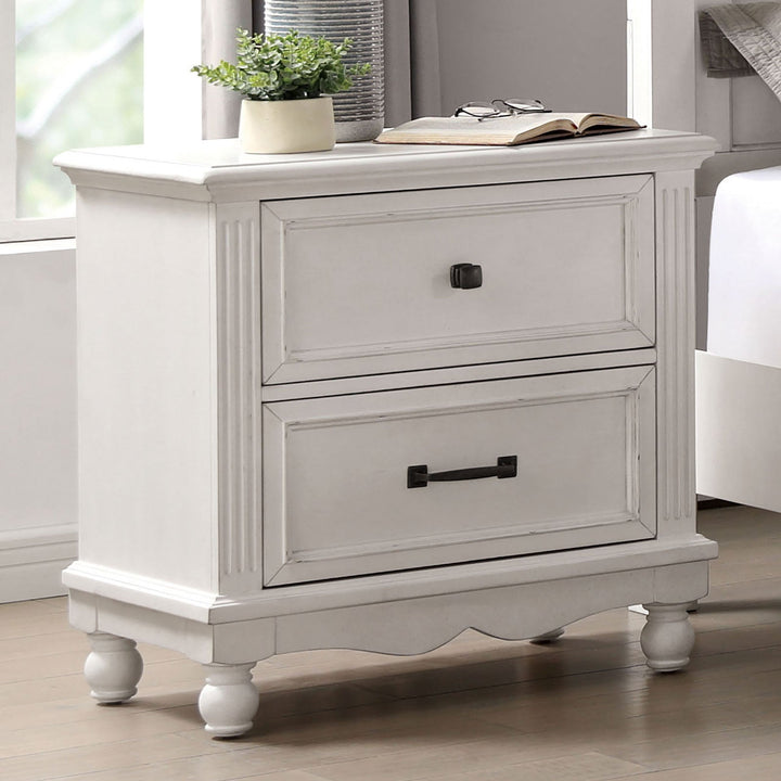 Furniture Of America Georgette Antique White Transitional Night Stand ...