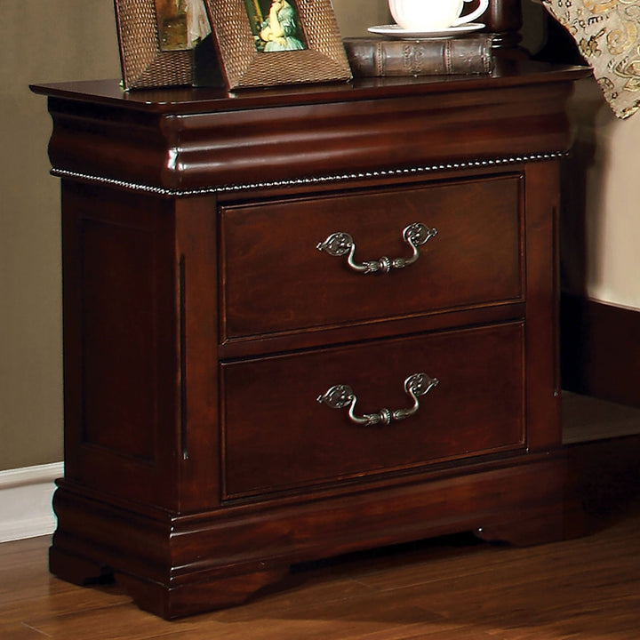 Furniture Of America Mandura Cherry Traditional Night Stand Model CM7260N - MONAVILLA