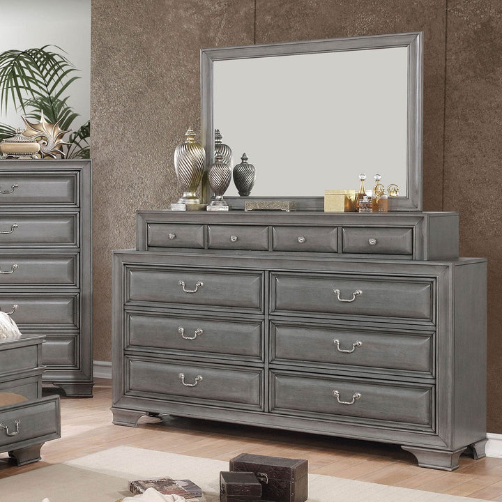 Furniture Of America Brandt Gray Transitional Dresser Model CM7302GY-D - MONAVILLA