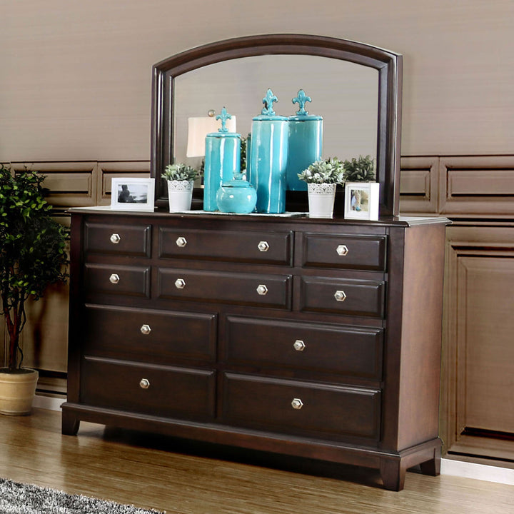 Furniture Of America Litchville Brown Cherry Transitional Dresser Model CM7383D - MONAVILLA