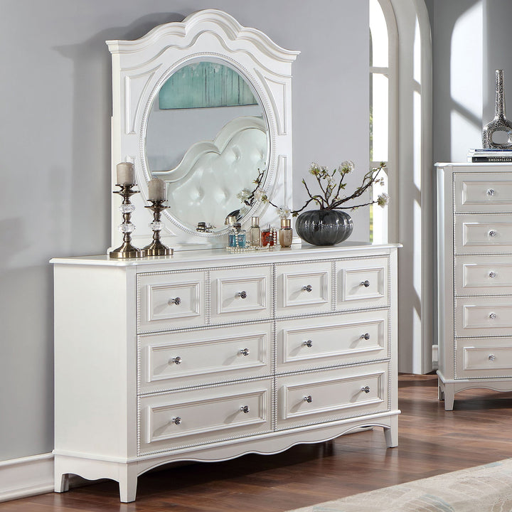 Furniture Of America Cadence White Transitional Dresser, White Model CM7456WH-D - MONAVILLA