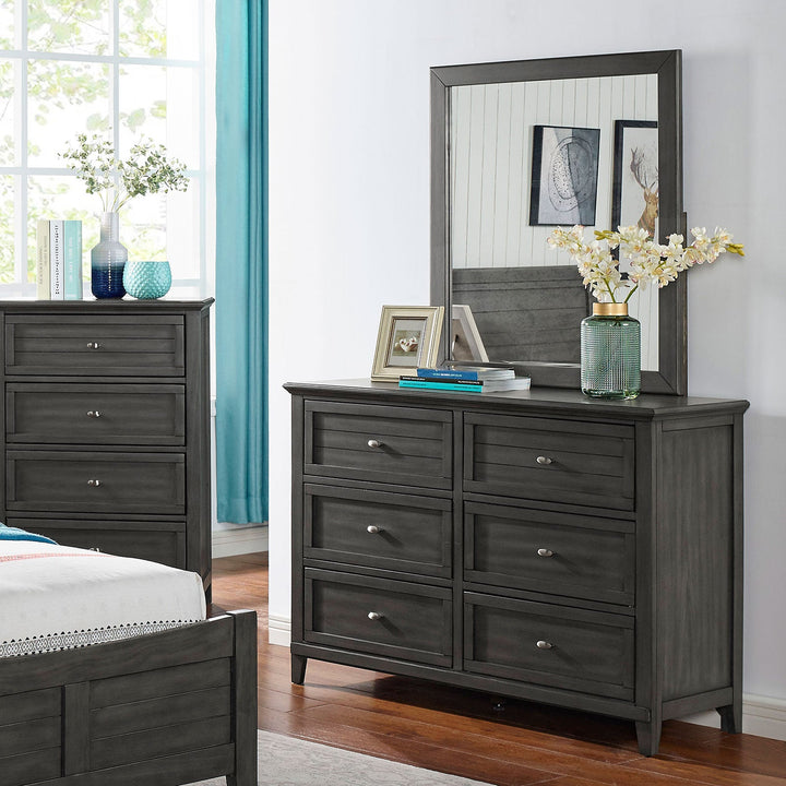 Furniture Of America Brogan Gray Transitional Dresser Model CM7517GY-D - MONAVILLA