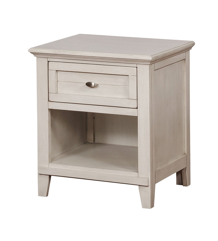 Furniture Of America Brogan Antique White Transitional Night Stand Model CM7517WH-N - MONAVILLA