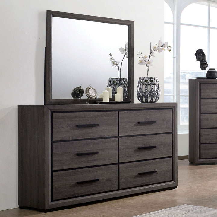 Furniture Of America Conwy Gray Contemporary Dresser Model CM7549D - MONAVILLA