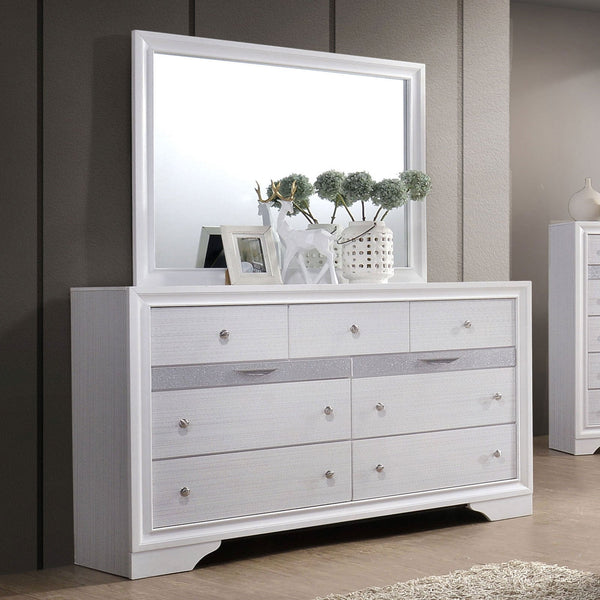 Furniture Of America Chrissy White Contemporary Dresser Model CM7552D - MONAVILLA