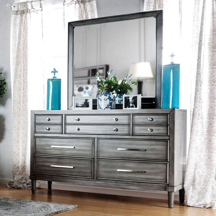 Furniture Of America Daphne Gray Transitional Dresser Model CM7556D - MONAVILLA