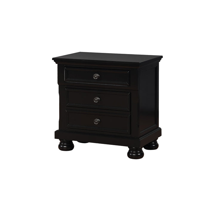 Furniture Of America Castor Black Transitional Night Stand Model CM7590BK-N - MONAVILLA